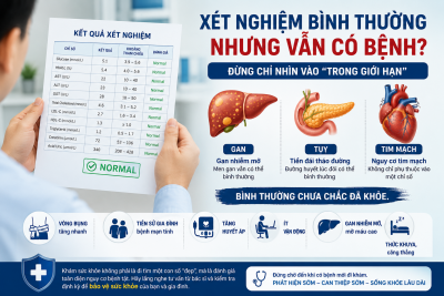 Xét nghiệm bình thường nhưng vẫn có bệnh? Đừng chỉ nhìn vào 